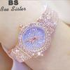 BEE SISTER BS Women Watch Famous Luxury Brands Diamond Ladies Wrist Watches Female Small Wristwatch Rose Gold Watch