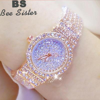 Dámské hodinky BEE SISTER BS Slavné luxusní značky Diamond Dámské náramkové hodinky Dámské malé náramkové hodinky Rose Gold
