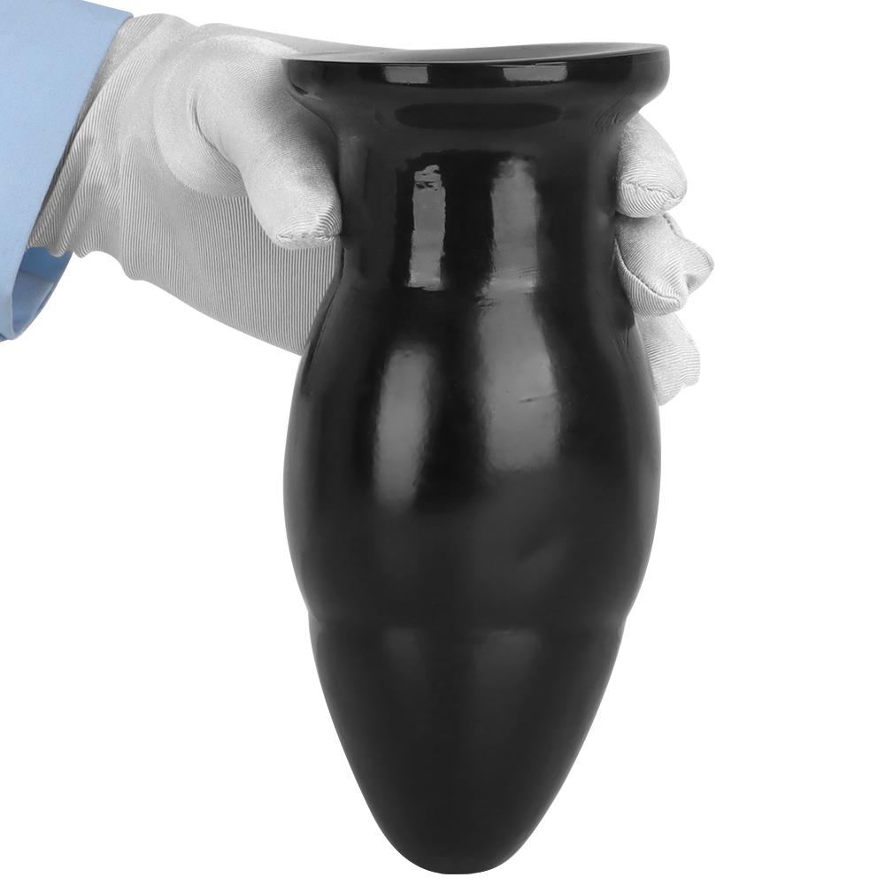 PVC Black Butt Plugs Anal Dildo Masturbator Penis Fisting Sex Toys 18+ BDSM