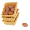 1:12 Dollhouse Miniature Mini Egg With Tray Kitchen Accessories Model Toys