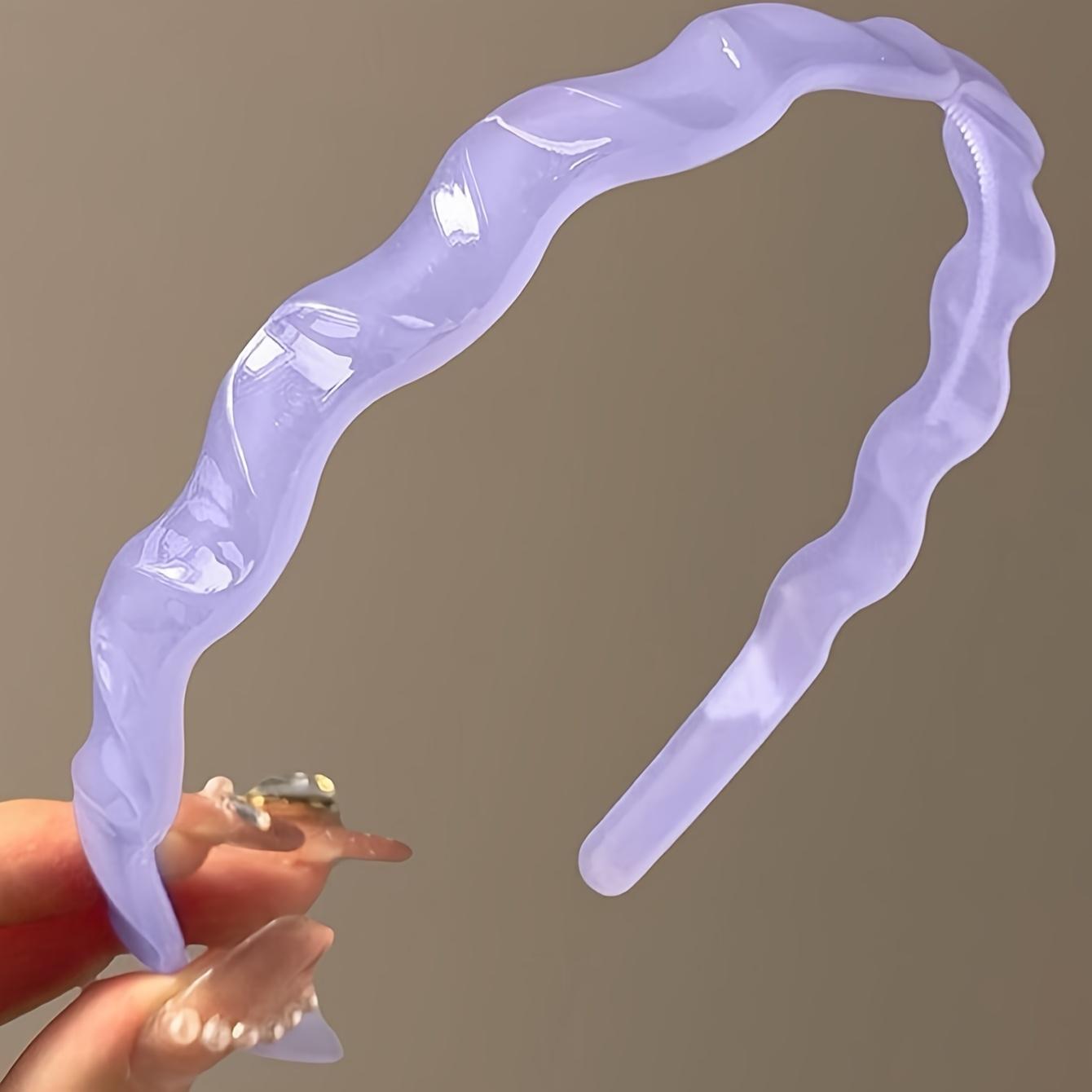 

Hairband for Women in Jelly Color, Face Washing, Teeth, Waves, Anti-slip Headband, Women s Outing, Versatile Hair Clip, Temperament Headwear
