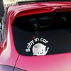 Car Sticker Cartoon Funny KIDS BABY IN CAR Sticker Auto Window Glass Body Personalized Creative DIY Warning Sign Car Decoration