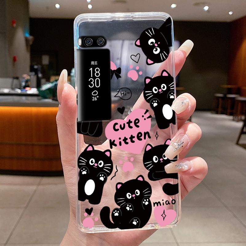 Phone Case For Meizu Pro 7 Case For Meizu Pro 7 Plus Capa Coque Flower Butterfly Thin Covers Transparent Soft Silicone TPU Cover