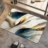 Rendering Flower Toilet Decorative Floor Mat Absorbent Bathroom Floor Mat Diatom Mud Floor Mat Absorbent Floor Mat Toilet
