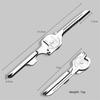 Portable Multi-Tool Keychain Stainless Steel 8-in-1 Survival Folding Tool Kit Multi-Function Design Folding Bottle Opener