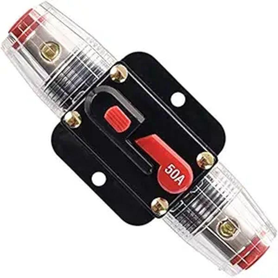 Holders 50amp 20-300A Inline Circuit Breaker for Audio and Amps Overload 50A