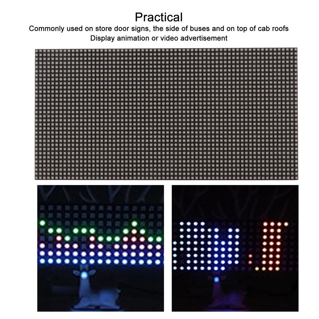 LED Matrix Display Full Color 2.5mm Pitch Adjustable Brightness RGB Dot Matrix Panel for Raspberry P