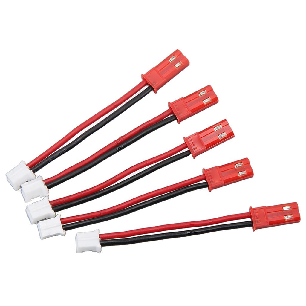 PH2.0 2P auf JST Adapterkabel Stecker auf Stecker RC Batterie Verlängerungskabel für Axial SCX24 1/24 RC Kettenfahrzeug 5 Stück