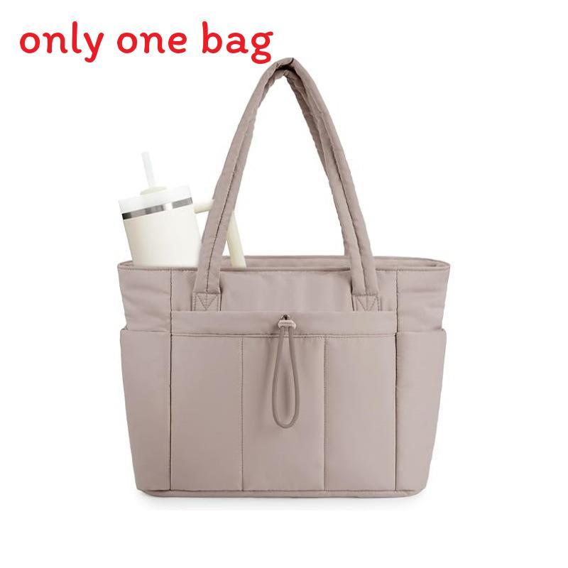 Borsa Tote Casual da Donna in Nylon con Cerniera Custodia per Laptop per Viaggi e Uso Quotidiano