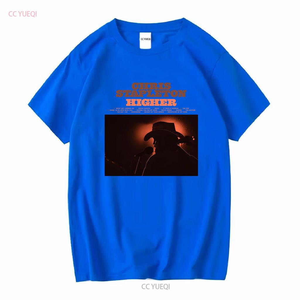 Chris Stapleton Higher New Album T Shirt Full Size S 5XL long or short sleeves vintage Washed graphic Comfortable fashion