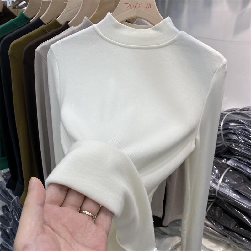 

Женский термотоп базового слоя с полувысоким воротником и флисовой подкладкой Yuzhaolin One Size (80-125 jin)