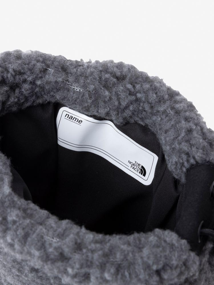 The North Face K Nuptse Bootie VII Mixed Size 14 Fleece, Charcoal/TNF Black,