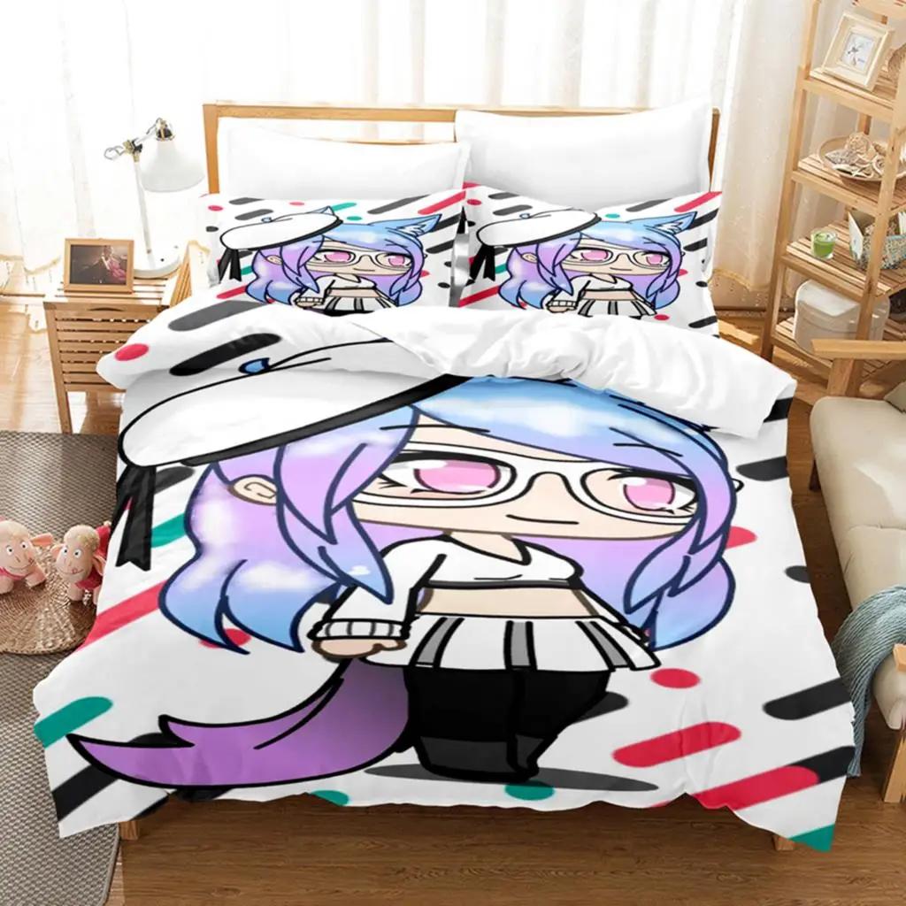 3D Print Anime Kawaii The Gacha Girl Bedding Collections Duvet Cover Collection With Pillowcase Twin Full Queen King Bedclothes With Bed Linen