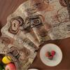 Nordic Jacquard Coffee Annual Ring Table Flag Fringed Tea Flag Dinner Flag Long Strip Thickened