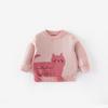 Kids' Korean Style Bear Jacquard Pullover - 2025 Autumn Collection