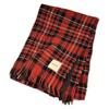 Atmosphere red plaid scarf women's winter Korean version retro versatile student couple warm scarf Christmas gift