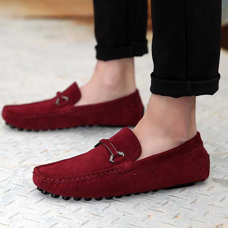 Loafers for menn Mokkasiner Uformelle skinnsko Lette slip-on-sko Klassisk menn komfortabel kjøresko