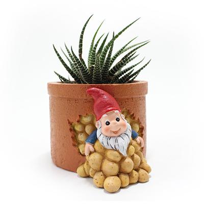 Innovative Resin Dwarf Flower Pot Ornament Patio Garden Elf Succulent Pot Planter Decoration