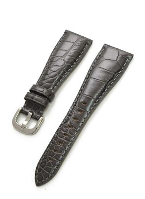 CASSIS Gaga Milano Calfskin Watch Strap with Replacement U1003329091024M (TYPE GGM), 24mm, Gray, Tool,