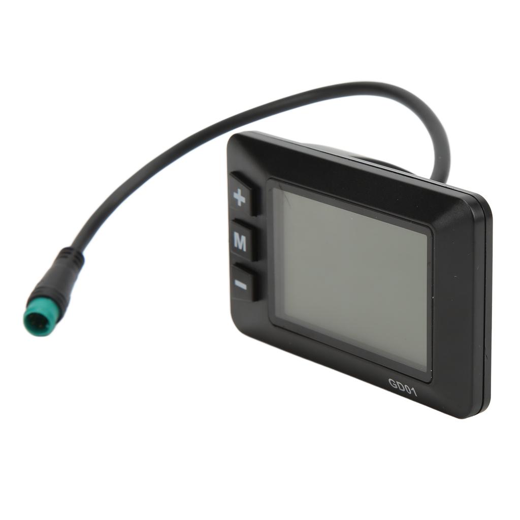 Displej na elektrické kolo 36V 48V LCD GD01 Displej 5kolíkový vodotěsný konektor pro řidítka 22,2 mm