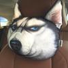 3D Printed Dog Cat Face Car Headrest Neck Rest Auto Neck Safety Cushion Car Neck Support Headrest Without Filler