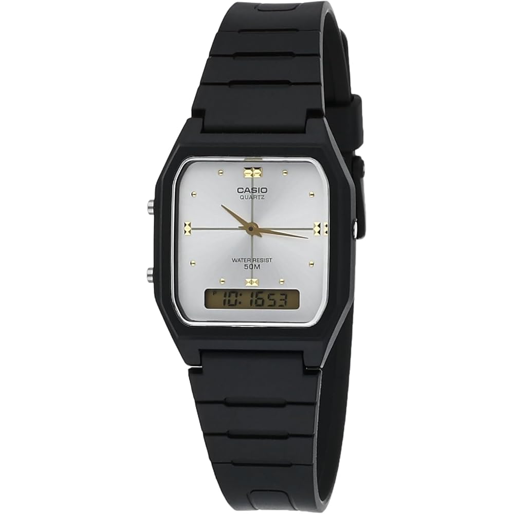 Casio Standard AW-48HE-7A Men s Watch White Analog Display Water Resistant