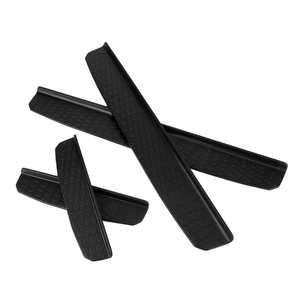 4pcs Car Threshold Decoration Trim Fit for JK 4 Door 2018+ Black