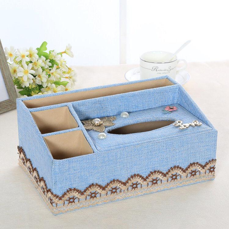 Multifunctional Cloth Tissue Box Household Suction Box Living Room Napkin Suction Box European Style Tea Table Remote Control Storage Box