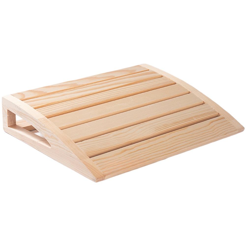 Ergonomic Curved Design Sauna Headrest Wooden Headrest