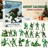 Holiday Keepsake Green with Pcs Day Christmas Calendar 24 Soldiers Advent Countdown Calendar Xmas Party