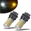 iBrightstar Super Bright 3157 4157 3155 3457 Switchback LED Bulbs with Projector Replacement for Daytime Running Lights/DRL and Turn Signal Lights,