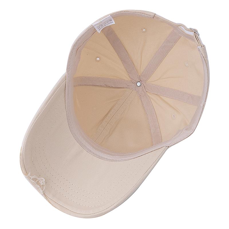 Neue Kappe aus gewaschener Baumwolle im Retro-Distressed-Stil, hochwertige Baseballkappe für Damen, Dopamin-Kappe, Outdoor-Hüte