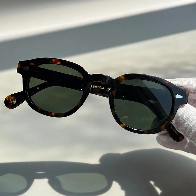 Occhiali da Sole di Alta Qualità Uomo Johnny Depp Lemtosh Occhiali da Sole Polarizzati Donna Marca di Lusso Montatura in Acetato Vintage