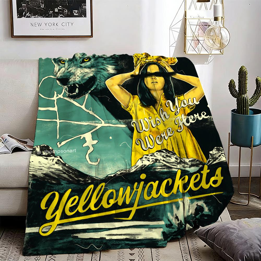 Movie Yellowjackets Throw Lightweight 240g Flannel Blanket Soft Skin-friendly for Summer Cooling 75X95CM
