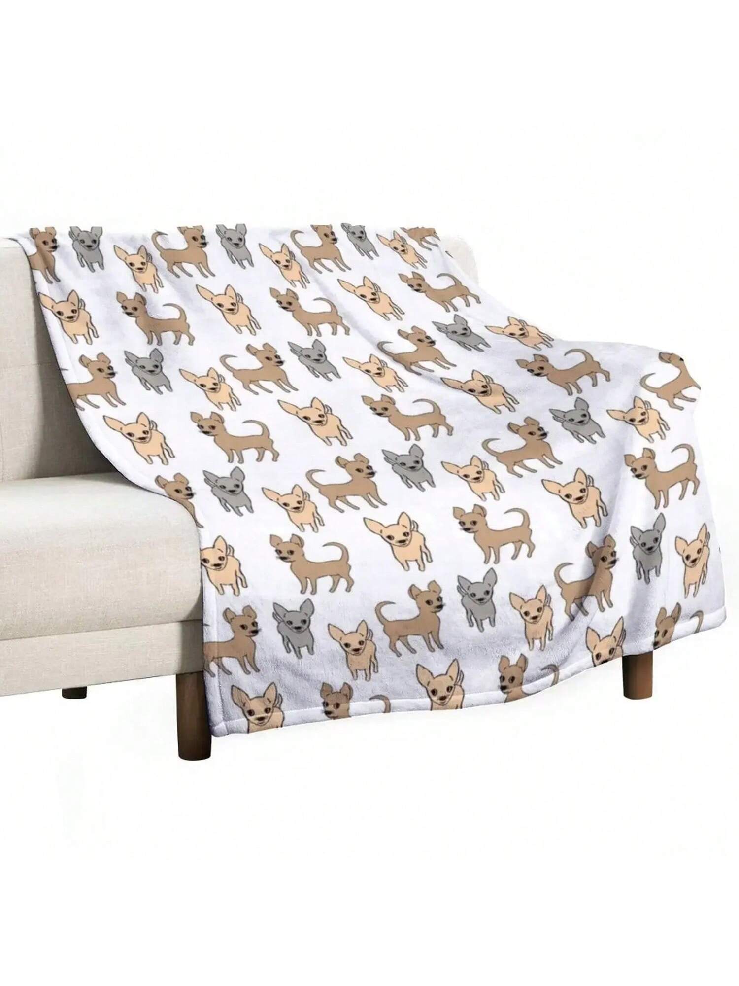 

Chihuahua Chihuahuas 2 Throw Blanket Luxury Brand Nap Blankets 75X95CM серый
