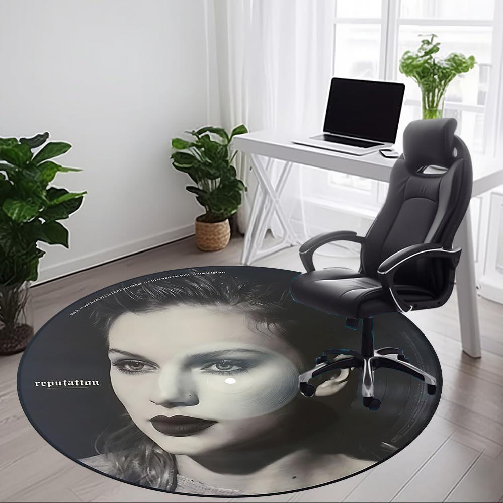 1pc Taylor Swifit Carpet, Round Non-Slip Durable Large Size Office Carpet, Suitable for Office yy250908022
