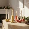 Portacandele in Cemento, Moderno Supporto Decorativo per Candeliere, Portacandele Conico Nordico per Centrotavola Matrimonio Festa, Scrivania da Pranzo, Mensola