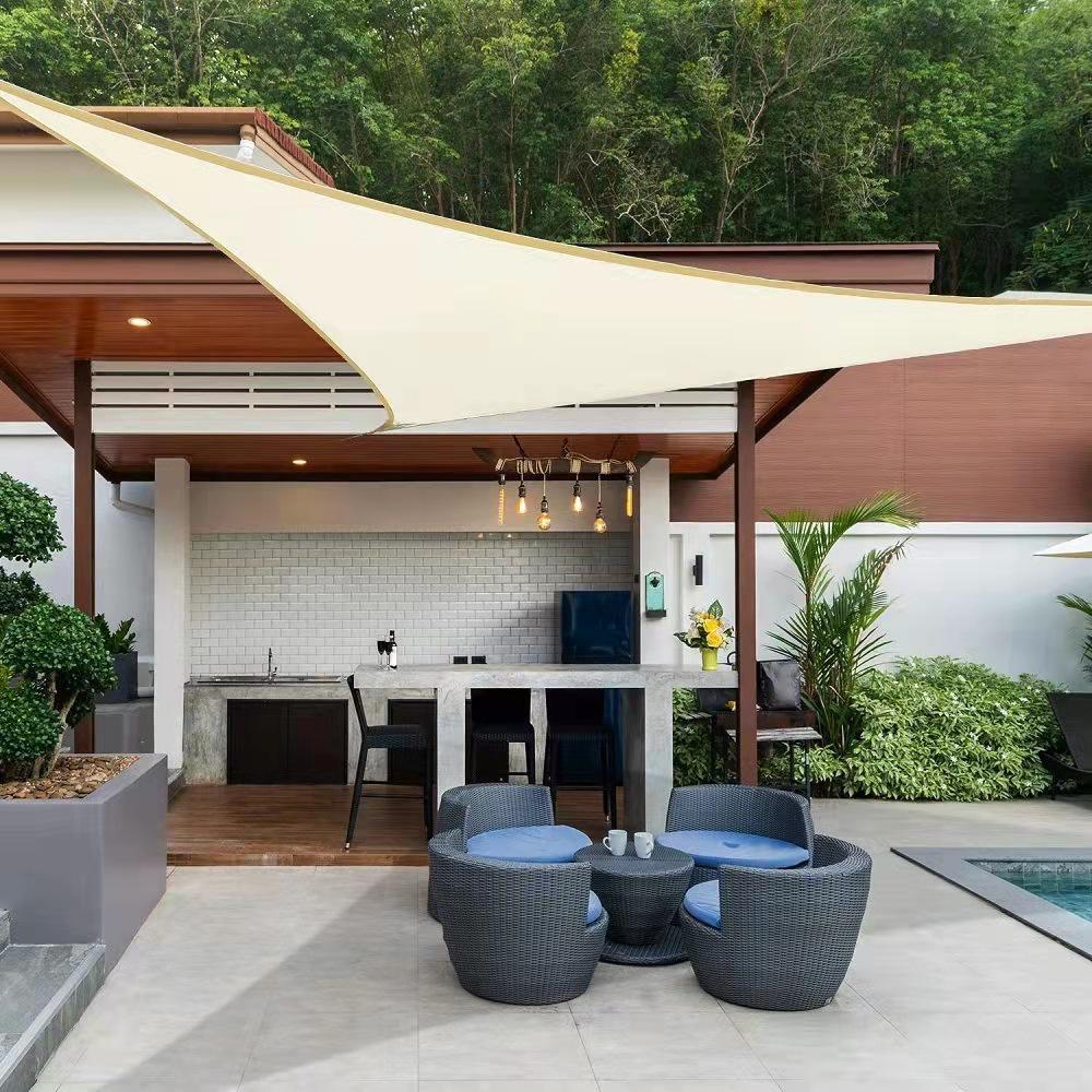 Thickened Polyester Oxford Shade Sail: Waterproof UV Protection Canopy for Courtyards & Pools