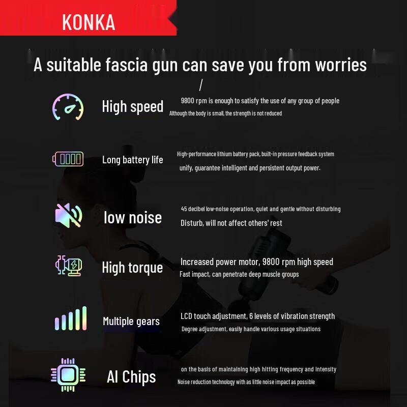 KONKA Deep Tissue Massage Gun