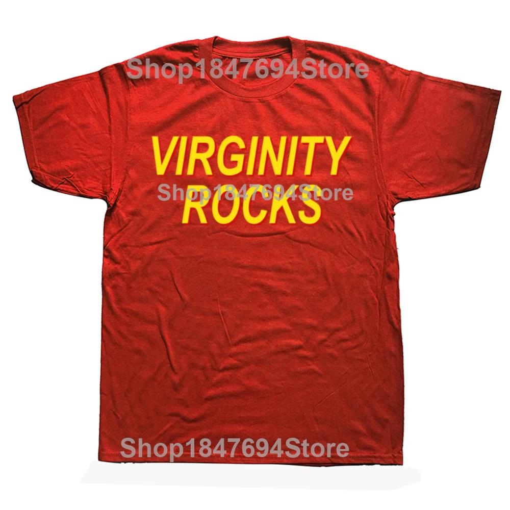 

Смешная футболка Virginity Rocks для мужчин и женщин, оверсайз, Никогда не терял(а) девственность, потому что никогда не проигрываю , графическая футболка с мемом S