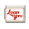 New Y2K Colorful Glaze English Word Italian Charm Link fit 9mm Stainless Steel Jewelry DIY Making Bracelets For Gifts