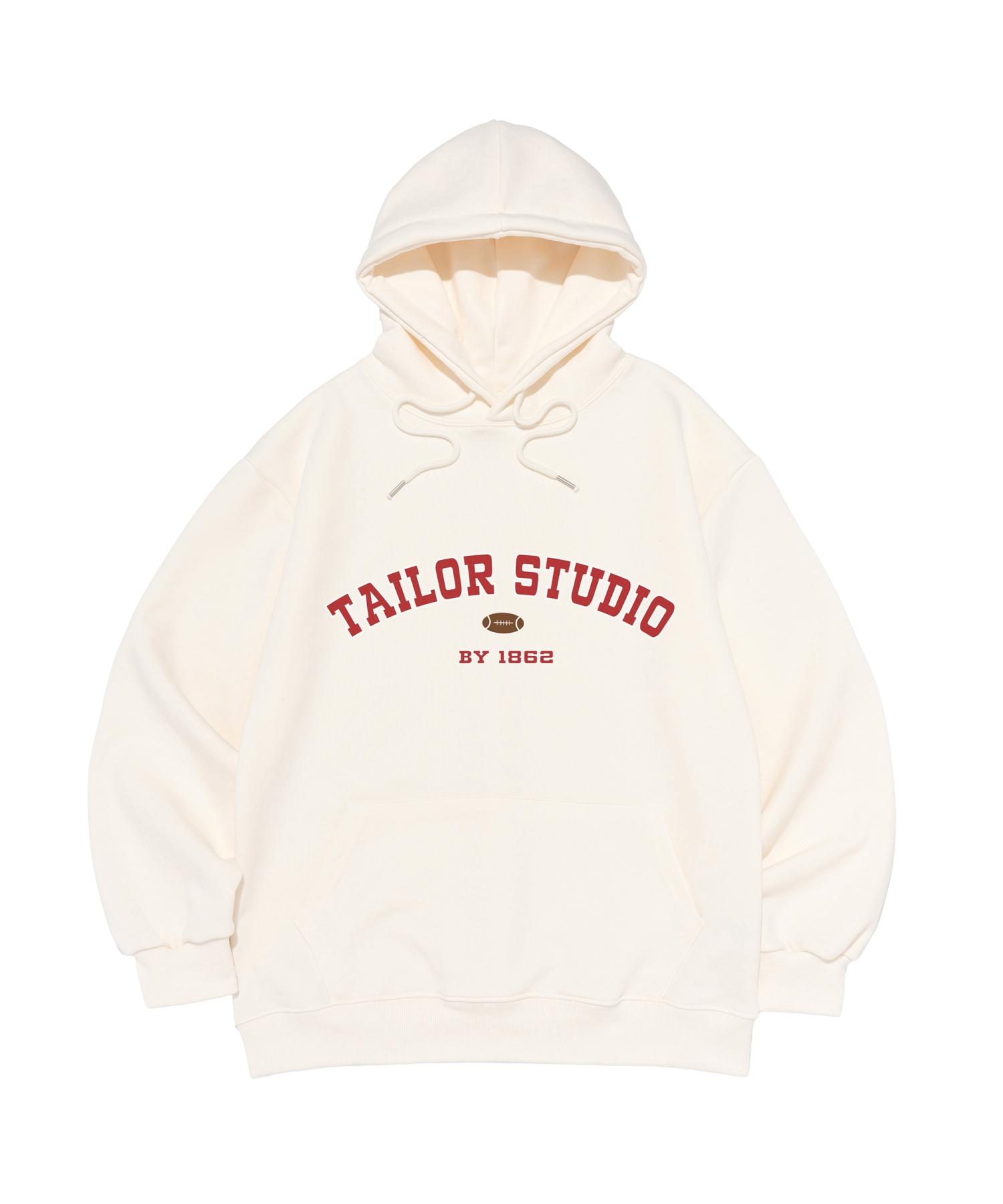 Taylor Studio College Arch Logo Hoodie (Ivory) Ivory/S