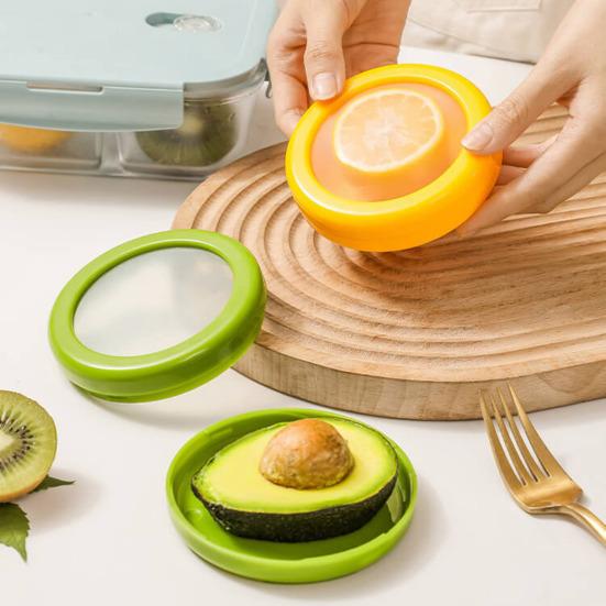Úložný kontejner chladničky Silikonový úložný box na ovoce s otočným víkem Bez BPA Snadno se čistí Opakovaně použitelná lednice box na ovoce