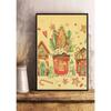 Vintage Christmas Metal Wall Decoration, Holiday Sticker Sign