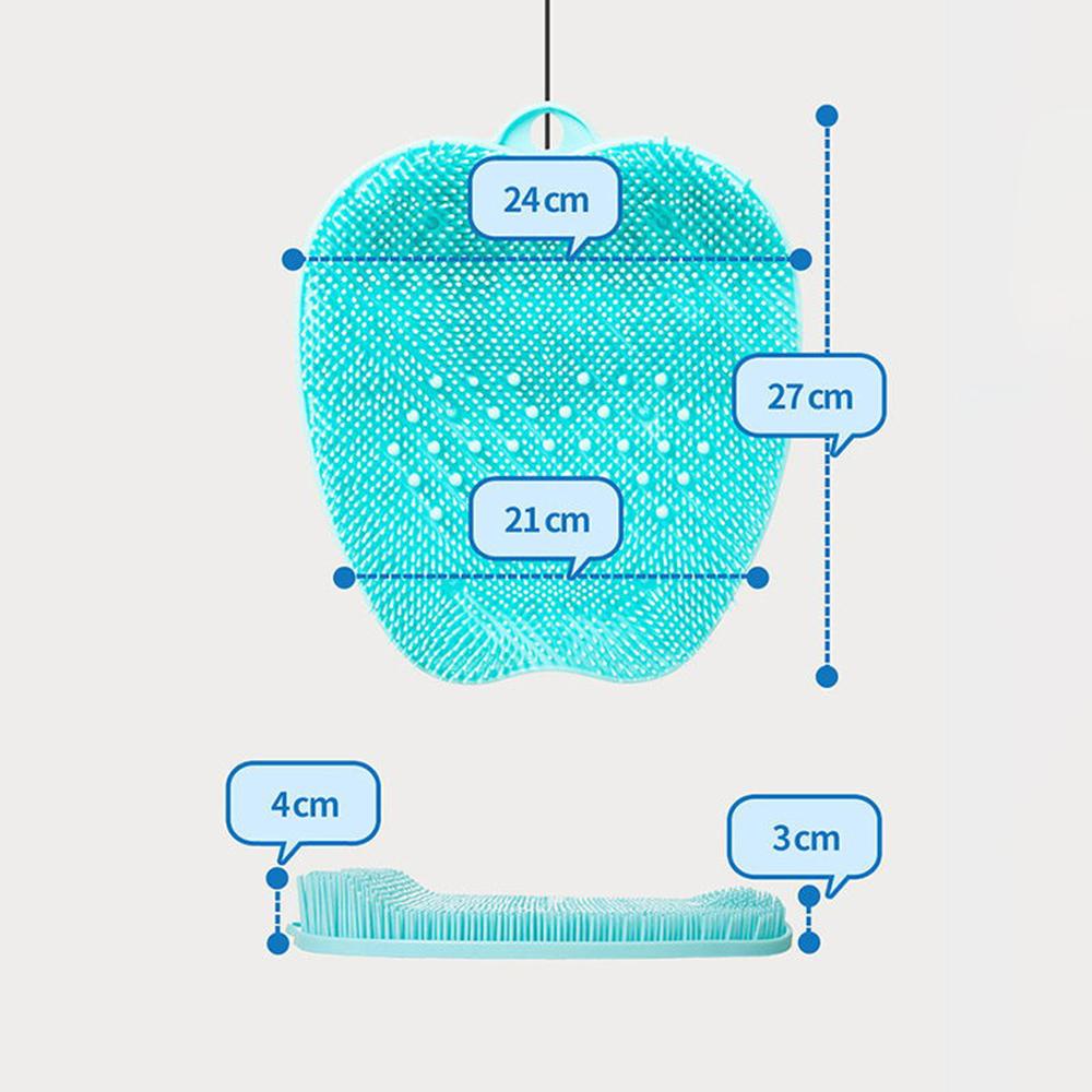 Shower Foot Scrubber Foot Massager With Non Slip Suction Cups Bend free Foot Cleaner Mat for Foot Care Massage Clean