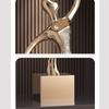 Abstract Art Figure Sculpture Entrance Large Decoration Resin Electroplating Dance Figure Sculpture Niche Home Decoration