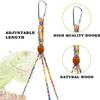 Reptile Hammock Hand Woven Strong Load-bearing Gecko Lizard Swing Toy Round Bearded Dragon Swing Hanging Bed