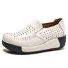 Hollow leather rocking shoes women's hole shoes thick-soled one-pedal muffin versatile casual shoes