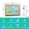 Funk Wireless  ,  , Outdoor Indoor with 6\  LED Brightness Color Display Temperature   Humidity Forecast