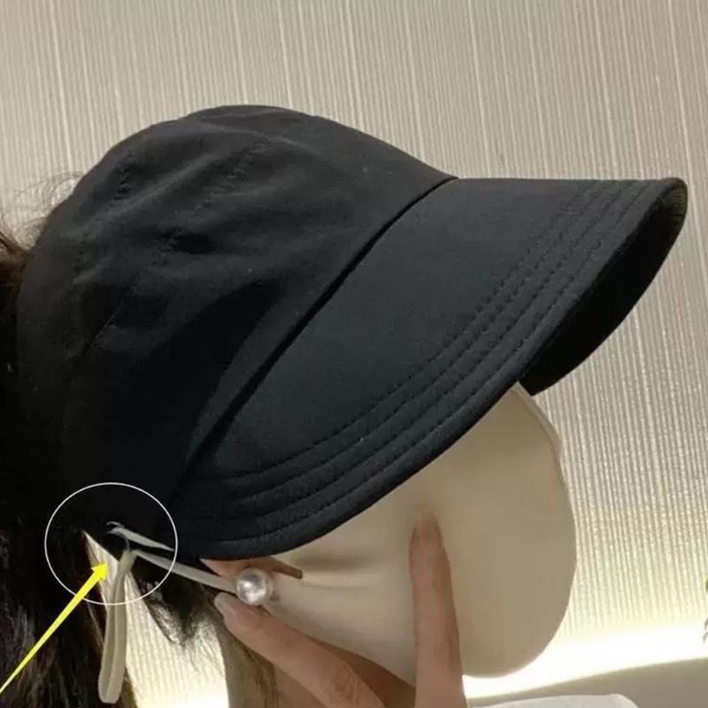 Breathable Ponytail Hat Women's Sunscreen Hat Adjustable Portable Sun Hat for Running Golf Beach